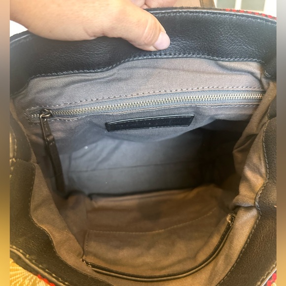 Treasure & Bond WoolPlaid Red and Black Backpack - Picture 8 of 12